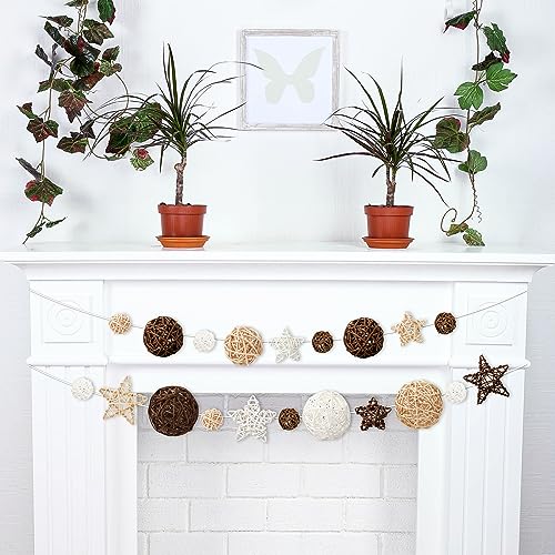 Chunful CHUNFUL-DECORATIONS-64 22 Pcs Wicker Rattan Balls Decorative For Bowl Orbs Vase Fillers thumb #4