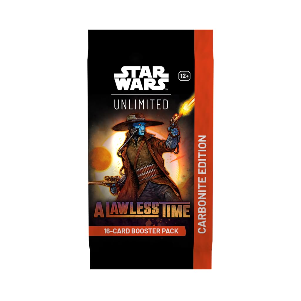 Asmodee Star Wars: Unlimited TCG A Lawless Time CARBONITE BOOSTER DISPLAY – karty wariantowe premium, hiperprzestrzeń, wizytówka, ekskluzywne karty prestiżowe, wiek 12+, 2+ graczy