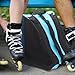 Skate Carrier Bag for Roller and Ice Skates with Storage for Shoes, Blue