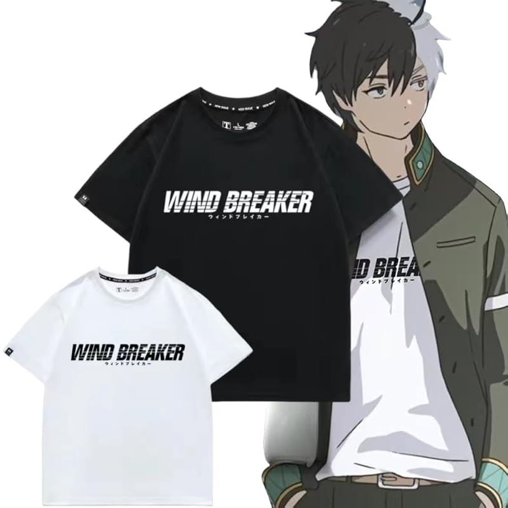 Amazon | [RUIT] 桜遥 同型 Tシャツ 半袖 WIND BREAKER ウィンド