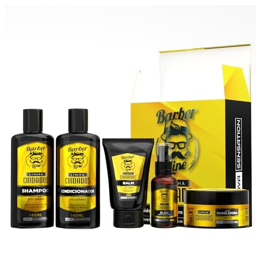 Kit Para Barba Shampoo, Condicionador, Balm, Óleo E Cera (Sem máquina)