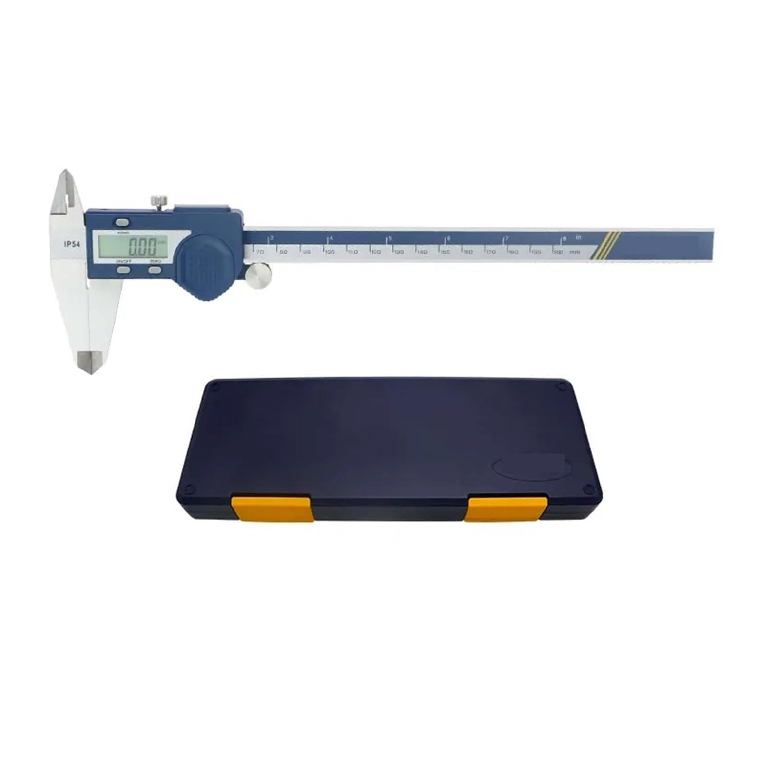 Gqnblvhzupdm 0-200Mm Micrometer Hardened Stainless Steel 0-150Mm Digital Caliper Vernier Calipers Micrometer Electronic Measuring Tool(0-200Mm)