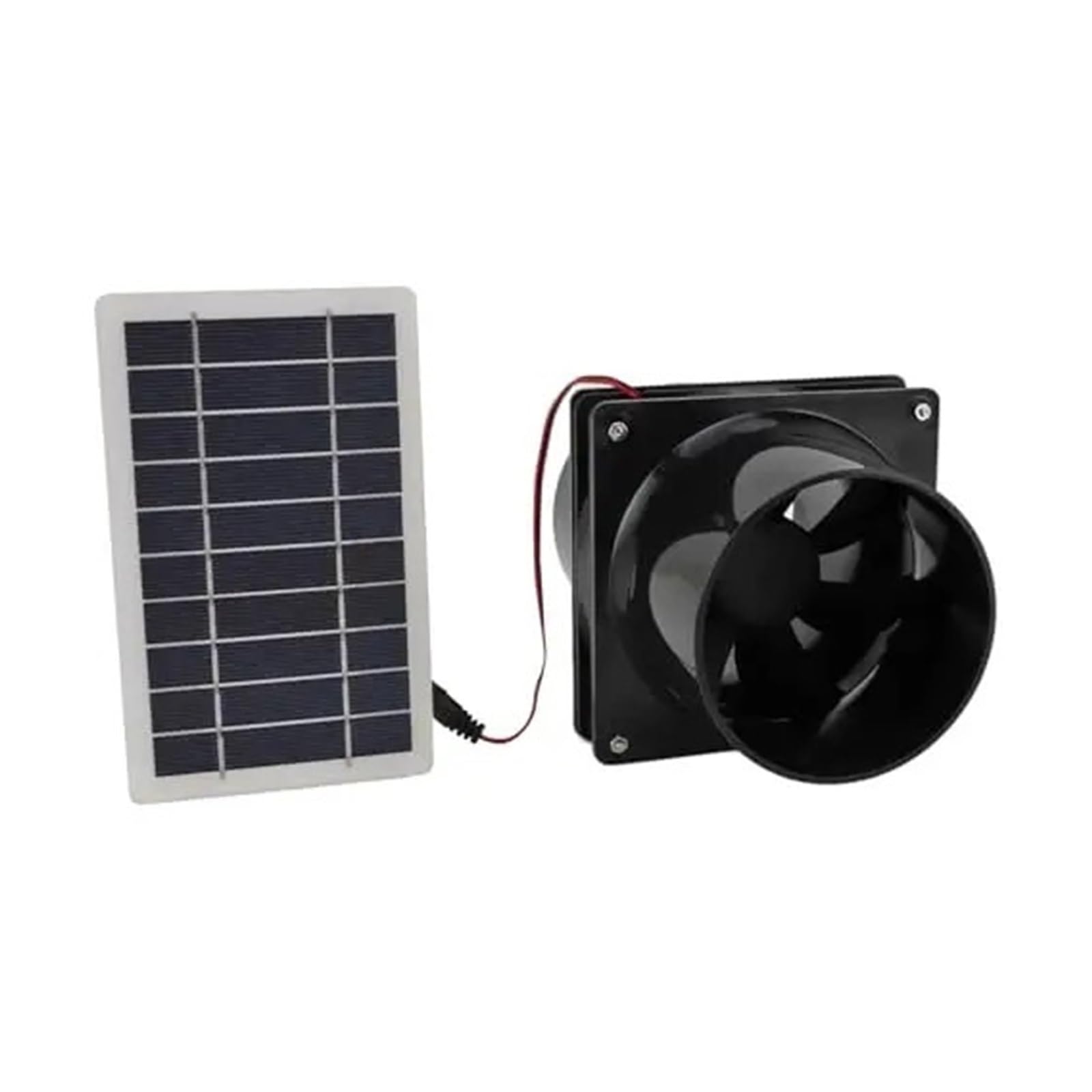 Exhaust Fan, 10W 12V Solar Exhaust Fan Panel Ventilation Kit for Chicken Coop Greenhouse Shed RVs Boats Enhances Air Circulation