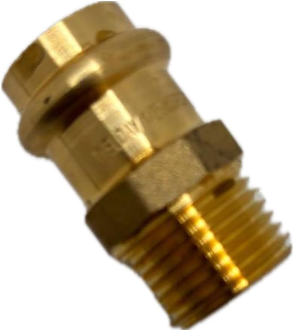 ProPress Fittings 1/2 inch Male Adapter - Press Brass Adapter Fittings 1/2-Inch x 1/2-inch Male NPT Adapter - Connection for Residential, Commercial (Pack of 10, 1/2 Inch)