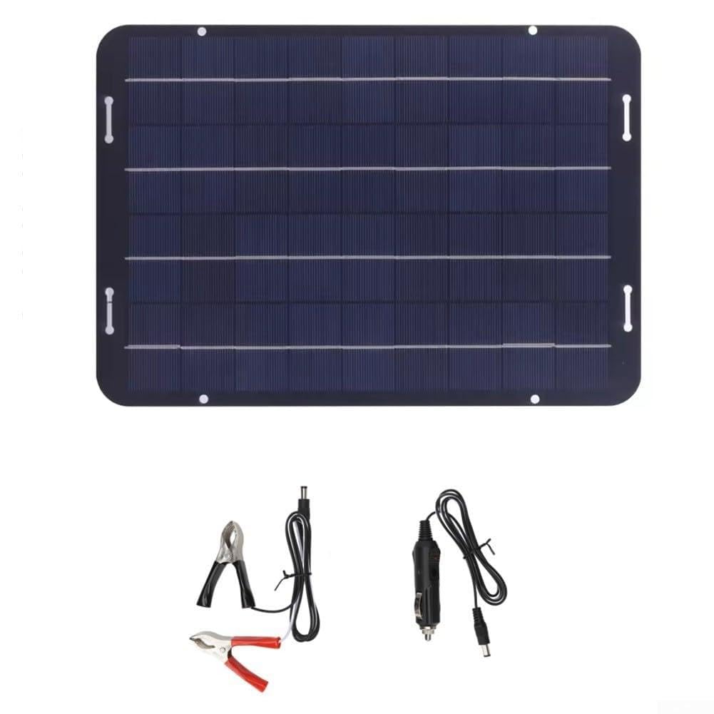 Panneau solaire polycristallin 40W 18V contrôleur charge pour batterie voiture camping-car moto yacht
