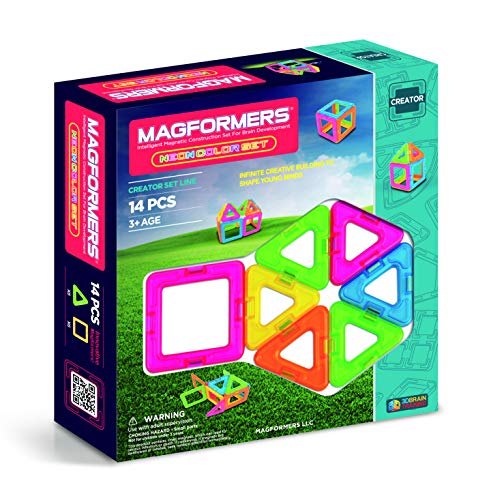 Magformers Neon Set (14 Piece) #TOP6