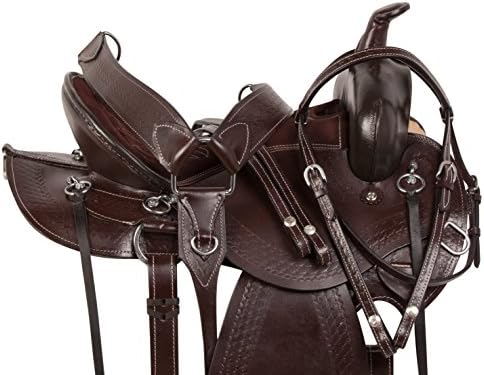 Acerugs Horse Saddle Western Endurance Pleasure Trail Riding Comfy SEAT Premium Leather TACK Set