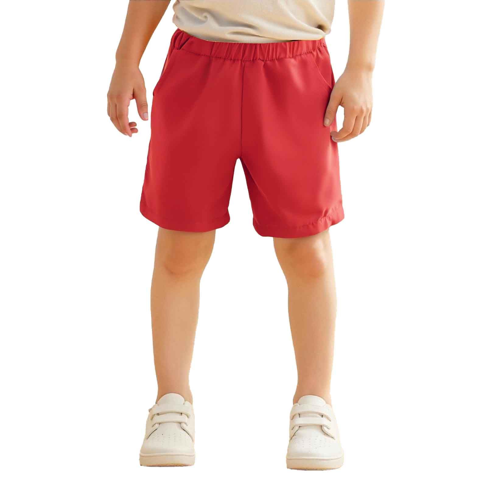 Pantalones cortos deportivos para niños y niñas, pantalones cortos casuales para niños