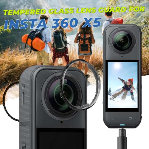 Verre optique compatible Insta360 X5 et protections d'objectif haute transparence - 2