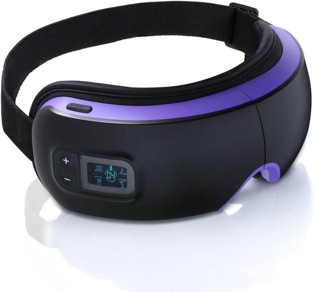 OSITO Eye Massager with Heat,Eye Massage Mask with Compression,Rechargeable Eye Massager for Dark Circles Eye Dry Eye Strain Eye Bags and Improve Sleep, Ideal Choice for Women/Men