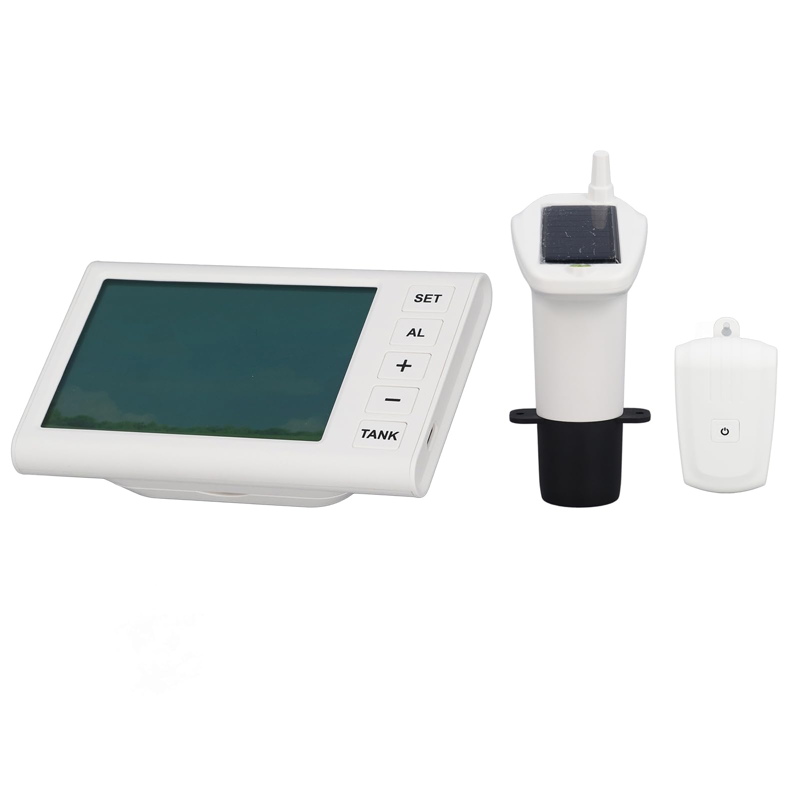 Sensor de Nivel de Agua Ultrasónico Inalámbrica con Pantalla Temperatura, Control de la Bomba para Monitoreo de Líquidos, AC110-230V, Adecuado para el Tanque de Agua del