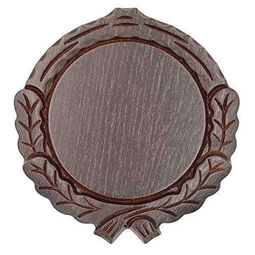 GTK - Geweihe & Trophäen KRUMHOLZ Keilerschild geschnitzt dunkel AF 14 cm Keilerbrett Gewaffbrett Trophäenschild
