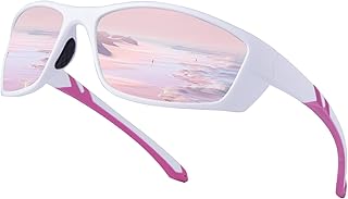 SKYWAY Polarized Wrap Around Sport Sunglasses for Women Men UV Protection Baseball Softball Running Driving Fishing Cyclin...