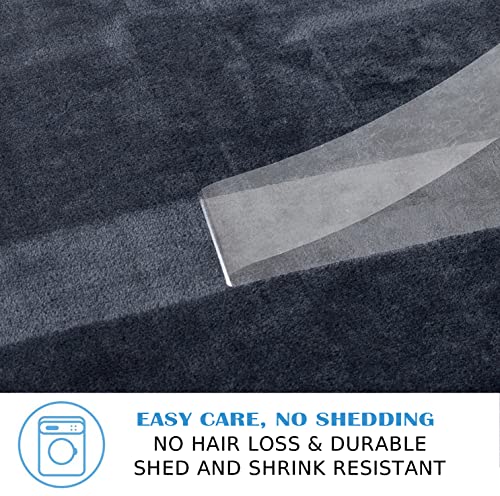 Oboey Fleece Blanket 350Gsm Bed Throw Blankets, Lightweight Microfiber Anti-Static Blanket- 50X60 Inches Dark Grey #TOP4