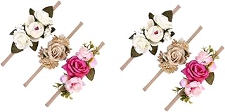 TOYANDONA Conjunto De 2 Peças De Terno Infantil Laços De Cabelo Para Crianças Terno Infantil Laços De Cabelo Para Crianças Kit De Tiaras De Bebê Guirlanda De Flores Ternos De Flores