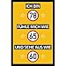 Produktbild vanva Ich bin 78 Schild fühle Mich wie 65 Schild Sehe aus wie 60 Geburtstag Dekoration Freund Freundin Geschenkidee Männer Geburtstagsparty Frauen Geschenke Partydeko Fotobox Requisiten Gelb