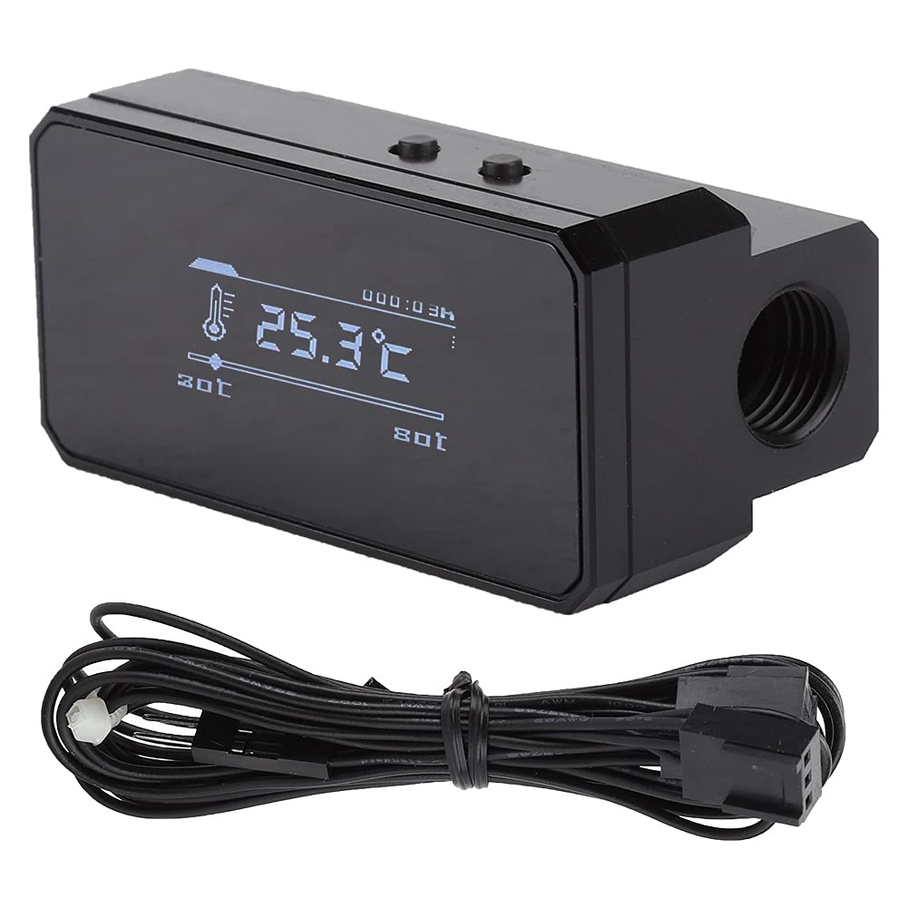 Wakects Intelligenter Warmwasserschutz, OLED-Display Schwarz (Black)