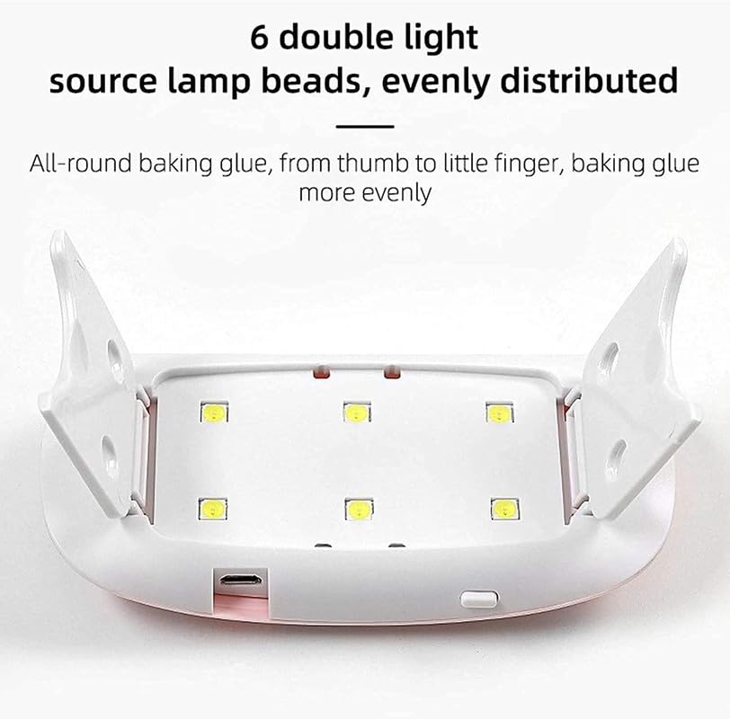 GOODIEBOX Professional Intelligent Automatic LED UV Curing Nail Art Lamp Manicure Pedicure Tool Professional Nail Polish Dryer Machine and Salon Decorator Shaper Manicure Kit for Women (Multi Color) 2