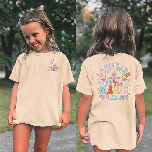 Image of GLIGLITTR Girl Magical Shirt Magic Kingdom Shirt Long Live All The Magic We Made Tshirt Holiday Castle Family Vacation Outfit