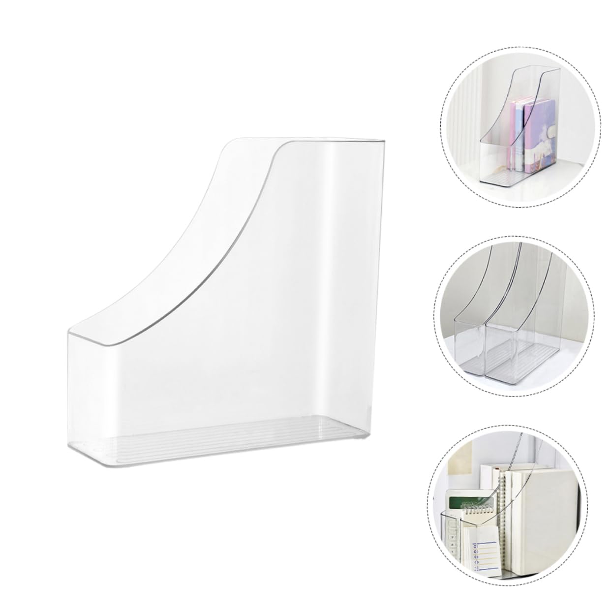 Soportes Transparentes Para Documentos y Revistas A4, Organizadores De Archivos De Escritorio, Revisteros Reutilizables Para Oficina y Estudio, Conjunto De 2 Piezas