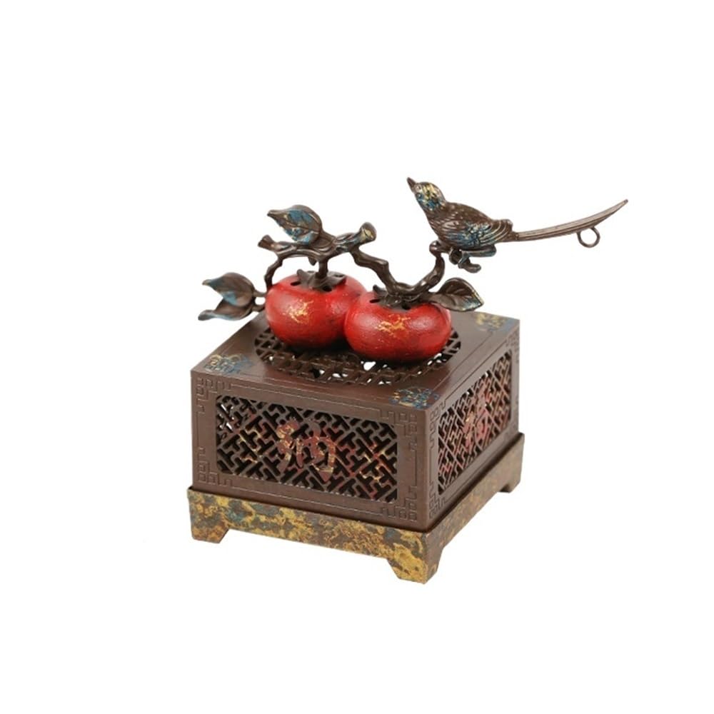 censer Zinc Alloy Incense Burner Home Indoor Aromatherapy Stand Tea Room Living Ornaments