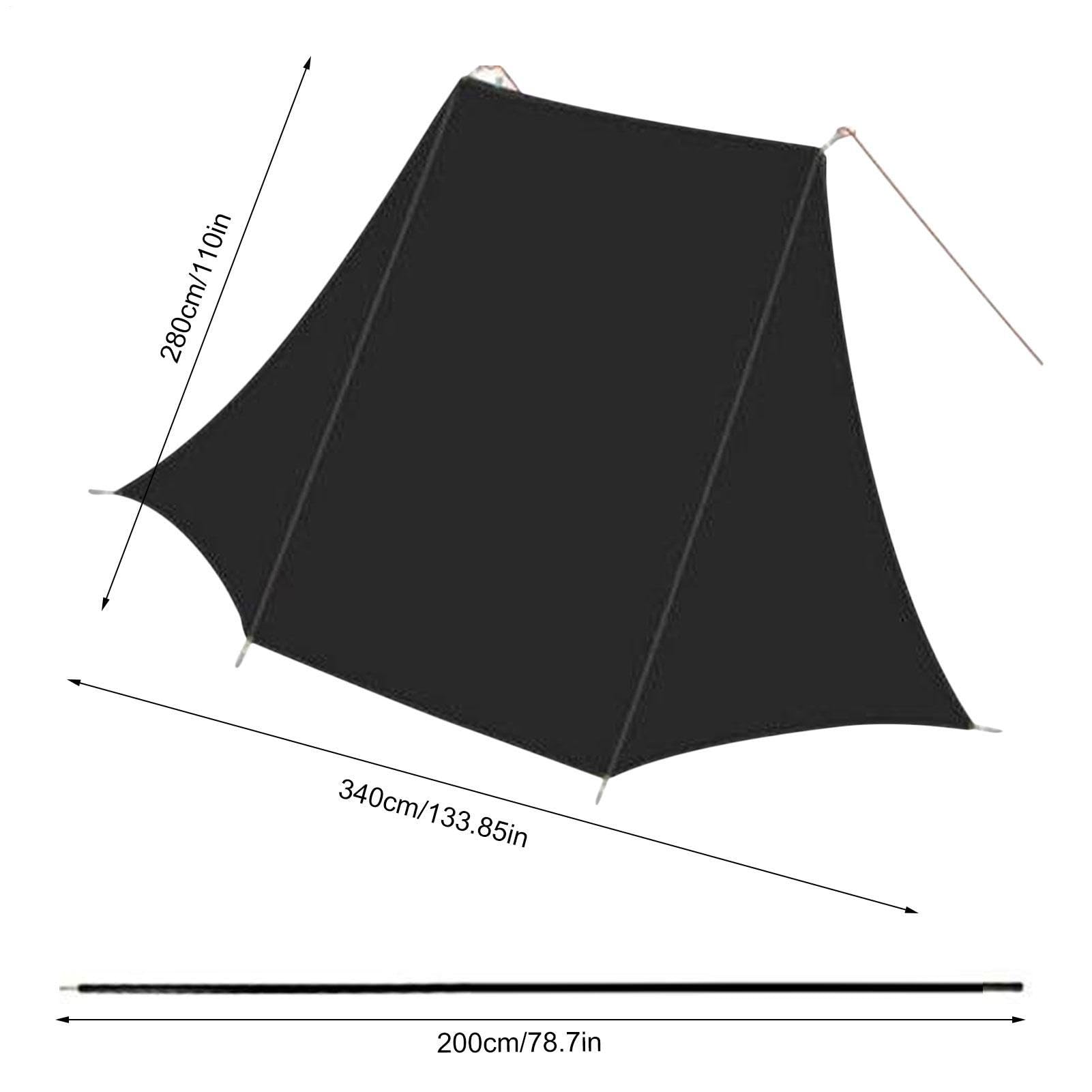 Tenda da Sole Auto Copertura Portatile Impermeabile 2,7 x 3,4 m | Protezione UV Resistente al Tenda Parasole da Portellone Auto Per campeggio all'aperto parcheggio uso automobilistico SUV