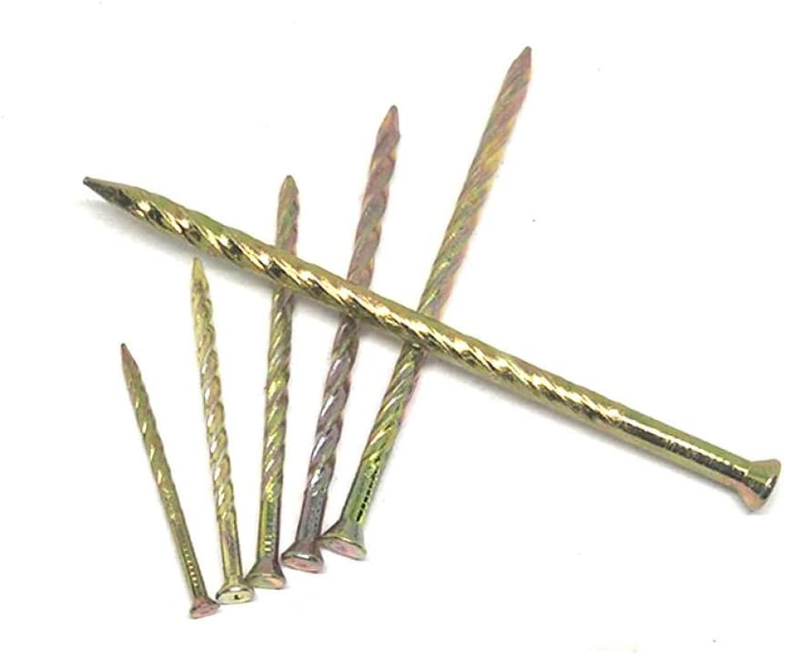 Stainless Steel Hardware Nails, Floor Nail, Thread Twist 2.5, Woodworking Steel Nails, Solid Wood Wooden Planks-3.4 * 80 63pcs(3.4 * 80 * 63pcs)