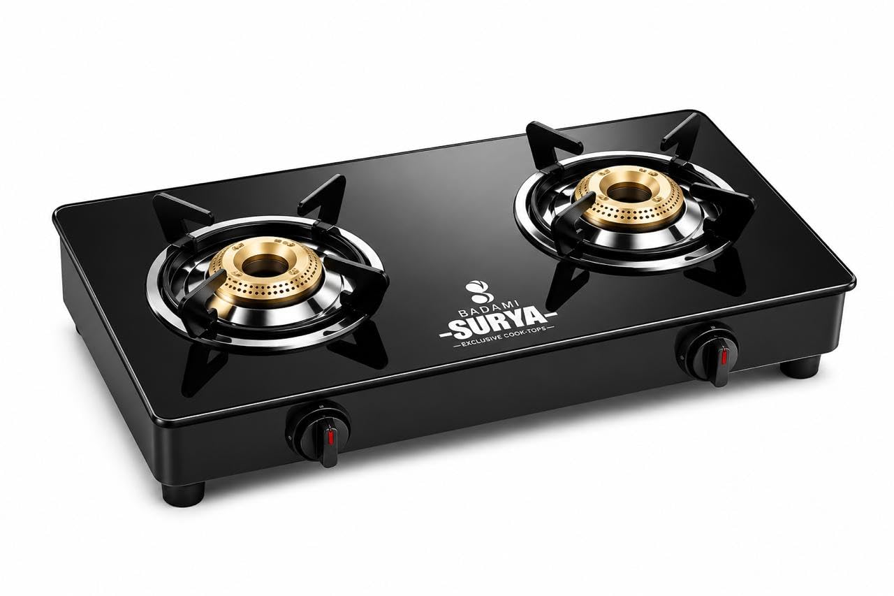 2 Burner Gas Stove Top for Kitchen - Manual Ignition Cooktop Modern Glass Stove for Modular Kitchen, ISI Certified & Compatible with LPG - 1 Year Manufacturer's-picture-17