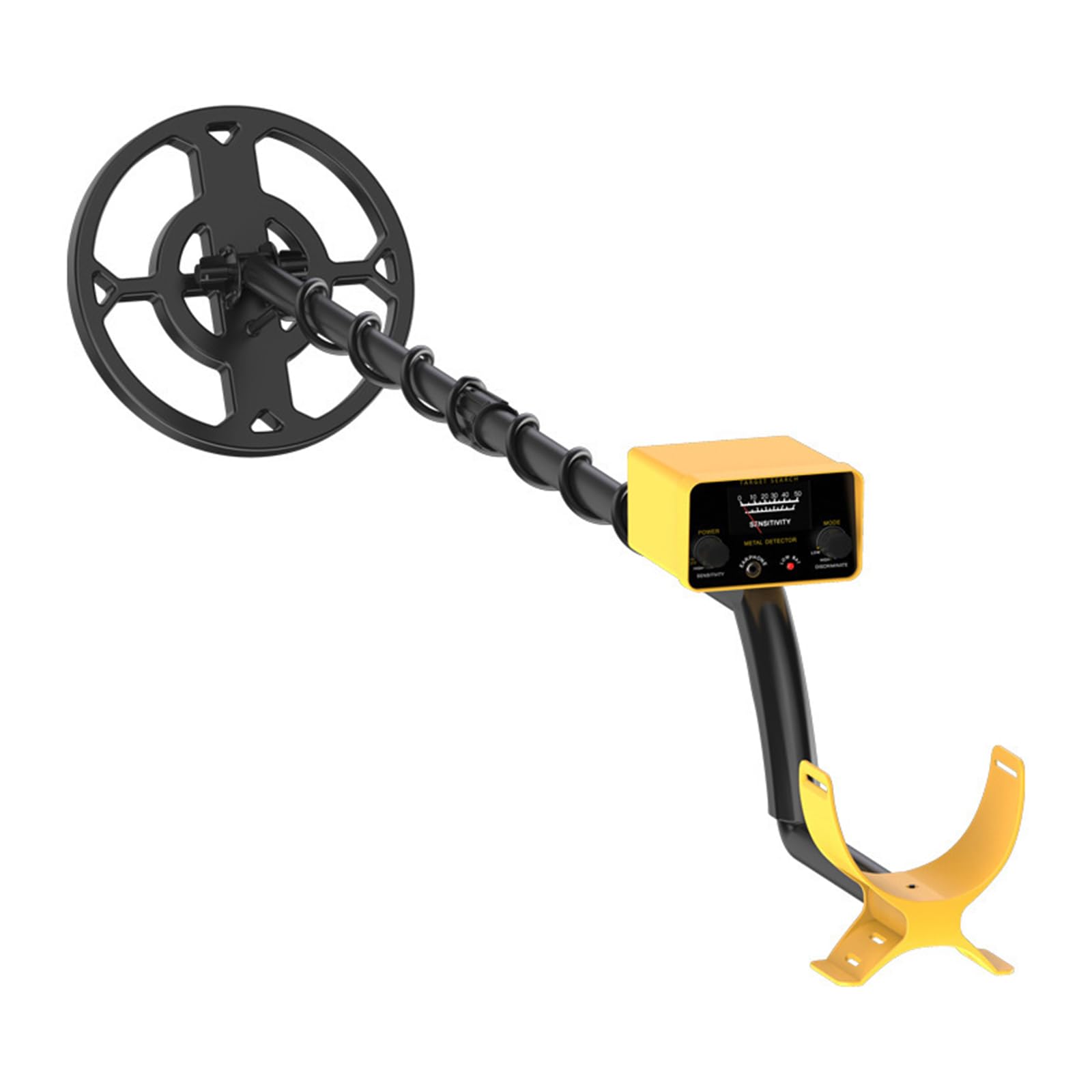 Stable ABS Metal Detector with Mechanical Pointers & Sound Alerts Easy to Use for Accurate Underground Metal Detection Jewelry Transducer
