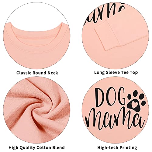 Alltb Dog Mom Sweatshirt Women Dog Mama Shirt Pullover Cute Dog Sweater Long Sleeve Letter Print Tshirt Tops thumb #3