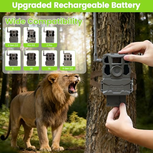 Image of New 1 Pack 6000mAh Reveal Hunting Battery Camera Replacemnt Battery Compatible with Camera Models X, XB,SK, X Pro,X Pro 3.0, X Gen 2.0, X Gen 3.0