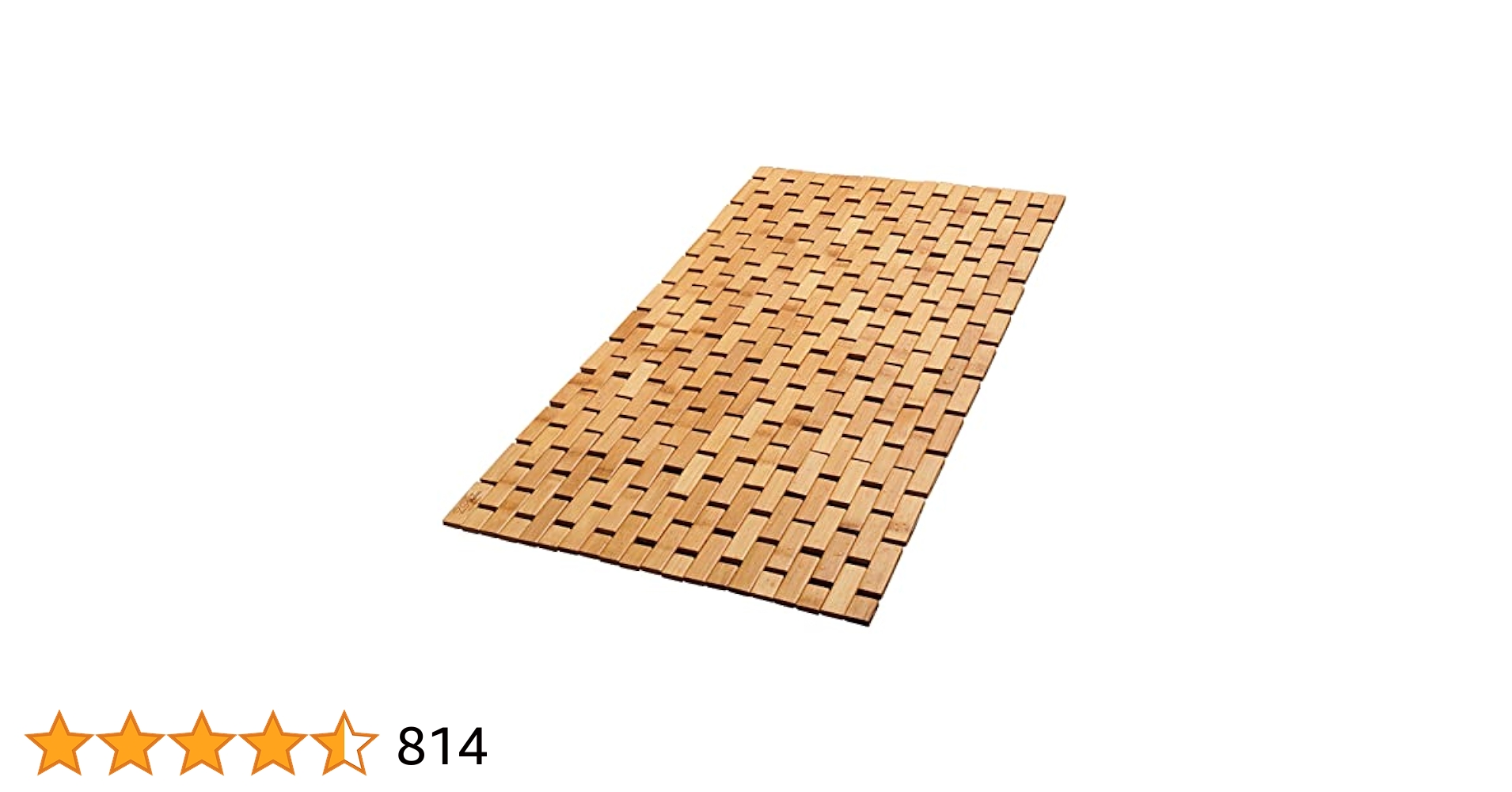 Amazon | ZPirates 天然竹木製バスマット - Lサイズ 34 x 18