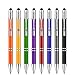 Produktbild Zoonnis Eingabestift, 8 Stück 2 in 1 Universal kapazitive Stylus Stifte für Touch Screens Gerte, Hochempfindlich Stift für Apple iPad iPhone Tablets Kindle Samsung Galaxy,Kugelschreiber(8xMischfarbe)