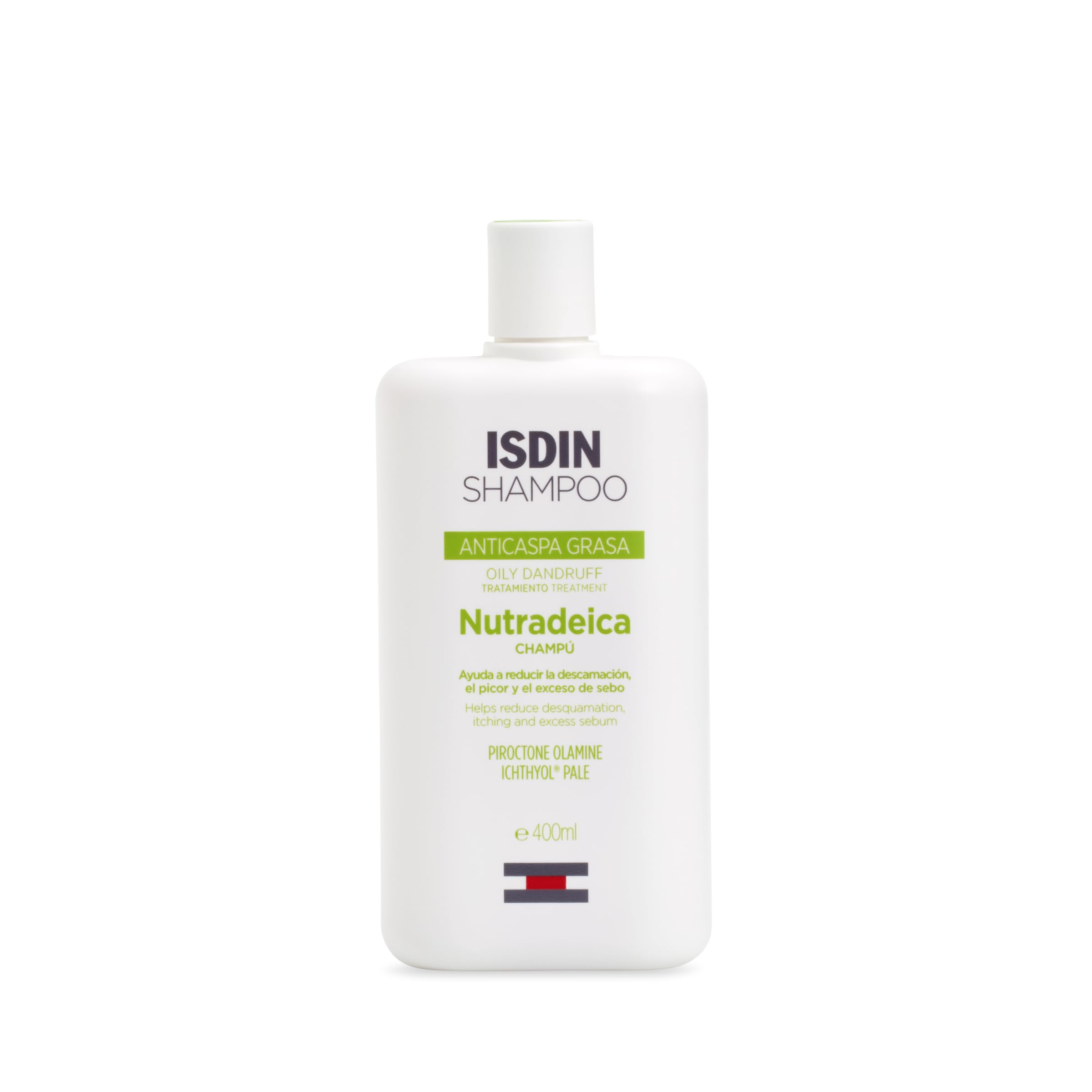 ISDIN Nutradeica Champú para Caspa Grasa, 400 ml