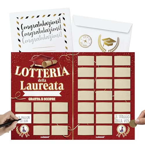 REGALO LAUREA DONNA Originale: Gratta e vinci 