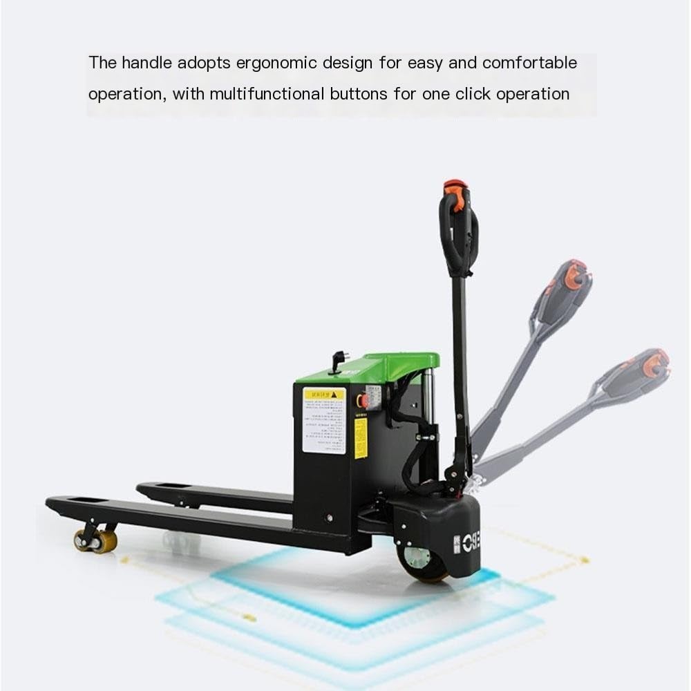 transpallet Transpallet elettrico completo da 3.300 libbre di capacità Forche Transpallet con potenza al litio for la movimentazione di materiali per magazzino industriale(55cm)