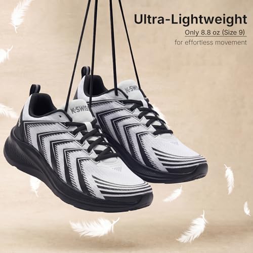 Image of K-Swiss Men's Mellow Running Shoe - Lightweight Fashion Sneaker Cross Training Shoe for Jogging Walking
