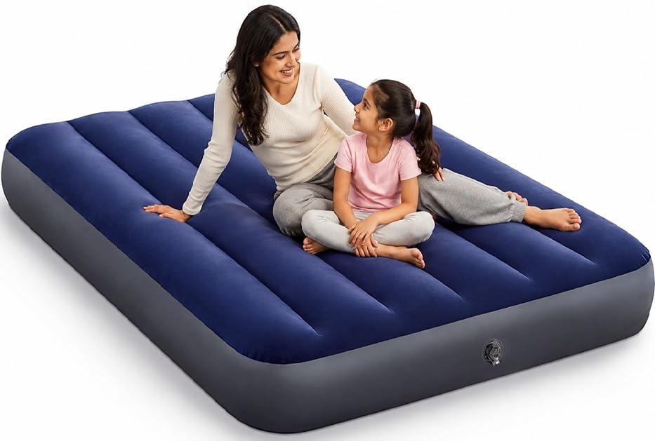 Toy Imagine Inflatable Air Mattress with Velvety Surface and Quick Inflation Valve, Single Size 39” x 75” x 10”-image-39