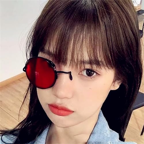 Image of JinYu Alastor Glasses Anime Eyeglasses With Chain Cosplay Headwear Costume Hairclips Prop Keychain Pin 50pcs Alastor Stickers for Fans, Medium, Red