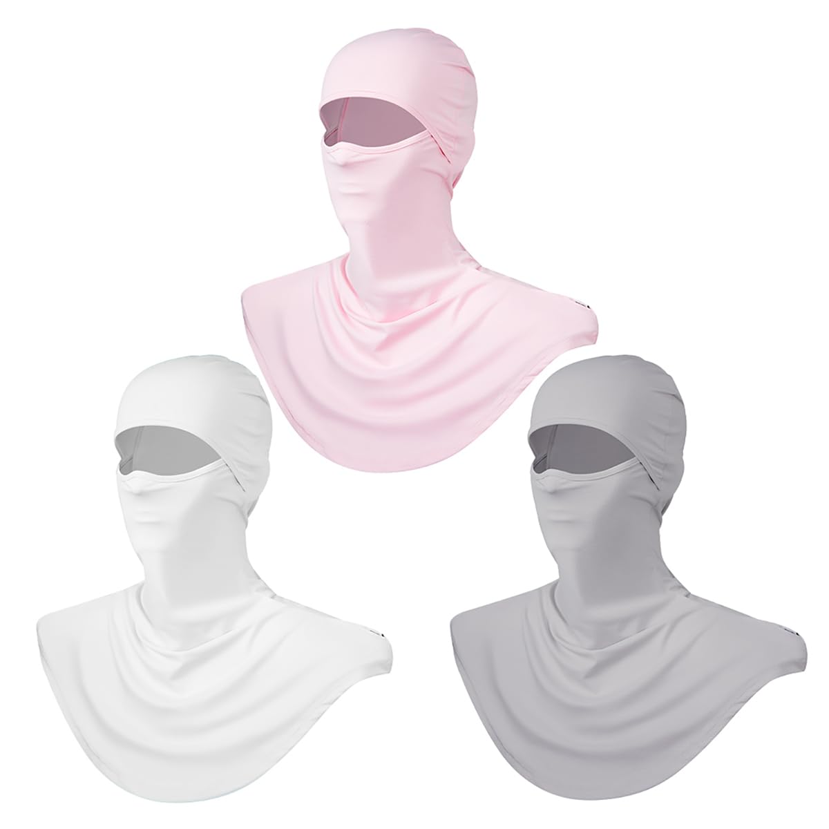 3 Pieces Balaclava Face Mask Breathable Sun Protection Motorcycle Outdoor Sport Full Face Cover for Men and Women