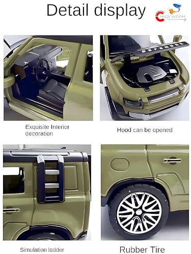 Image of Defender 1:36 Car Toy for Kids | Diecast Model Openable Doors, Bonnet & Boot for Kids and Collectors | Alloy Metal Car Toy | Perfect for Play & Display Highly Detailed Diecast Vehicle for Boys