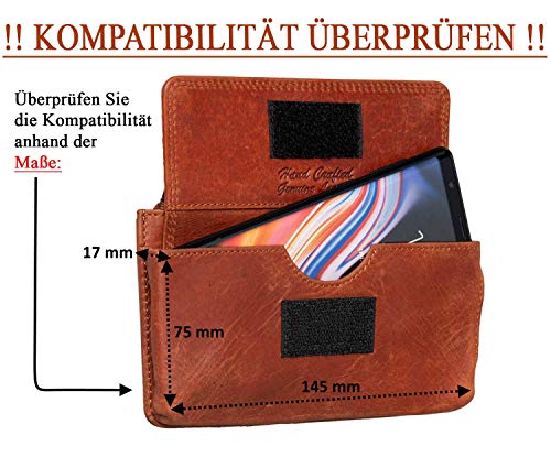 MATADOR Echt leren riemhoesje met klittenbandsluiting en YKK-ritsvak met RFID-bescherming voor kaarten, bankbiljetten en munten, telefoonhoes - Image 4