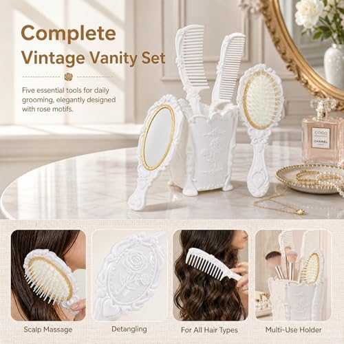 Set de 5 peines y cepillos para cabello miniatura 2