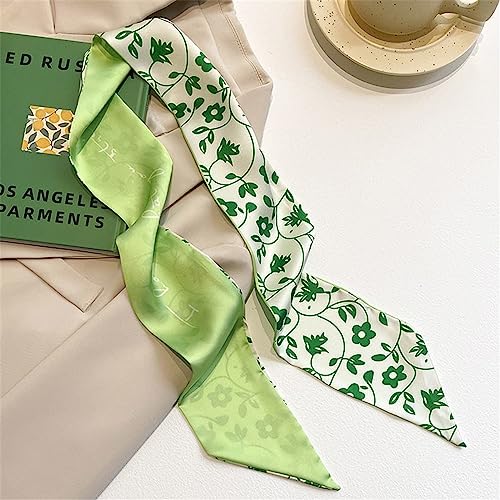 QTMY 5 Pack Purse Scarf for Bags Silk Head Scarf for Hair Handbag Women Scarfs Band Hair Neck Scarves Fashion Gifts,034