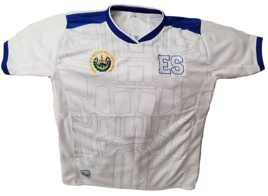 El Salvador National Team Jersey - Camisa Seleccion de El Salvador, La Camisa del país que te vío nacer (White, XX-Large)