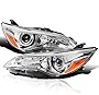 SPEC-D TUNING Clear Projector Headlights Compatible with 2015-2017 Toyota Camry, Left + Right Pair Headlamps Assembly