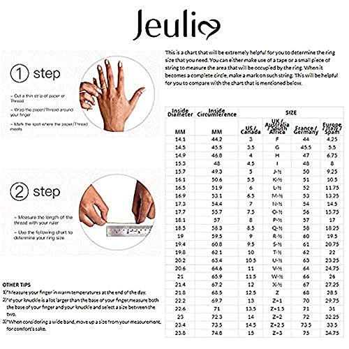 Image of Jeulia Diamond Band Rings for Women cz Sterling Silver Interchangeable Ring Sets Wedding Engagement Anniversary Promise Ring Bridal Sets