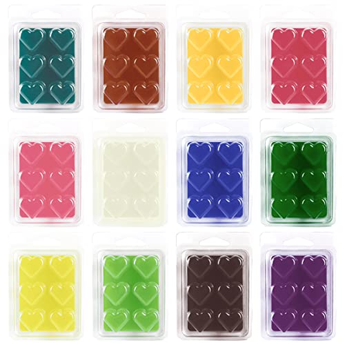 Jheng Scented Heart Melt Wax Gift Set For Women, 12 X2.5Oz Natural Soy Wax Heart Of Home Fragrance, Wax Cubes For Candle Wax Warmer. #TOP1
