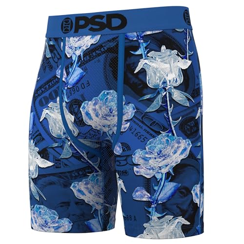 PSD Men's Boxer Briefs - The Blues 3 Pack, 7 Inch Inseam, Stretchy Moisture-Wicking Boxer Briefs for Men Pack, Small2