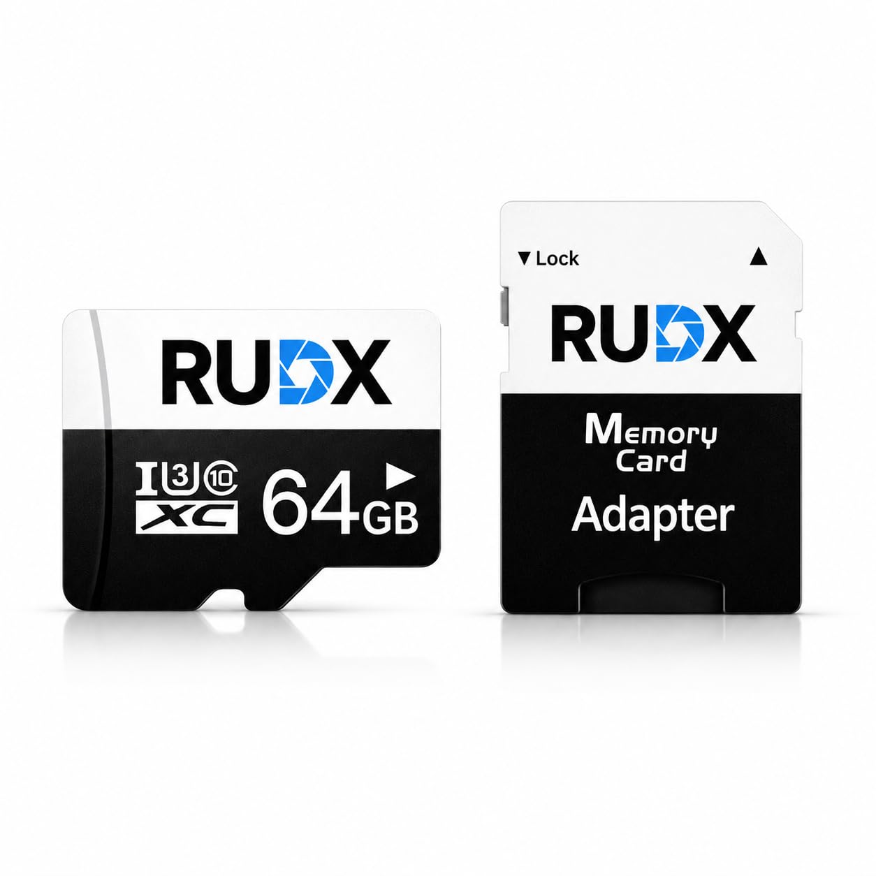 RUDX 64GB microSDXC Memory Card — Class 10, U3, V30 (Card + Adapter)-picture-16